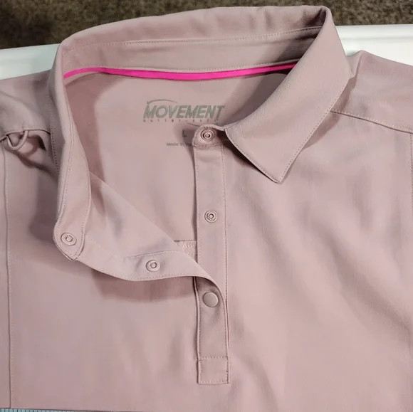 Movement by Butter Soft Mintaka scrub top, shirt collar, size L,mauve pink. - Picture 16 of 17